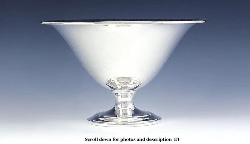 Antique c1921 Tiffany & Co Sterling Silver Footed Pedestal Bowl/Dish 6 1/2": Brand: Tiffany & Co.,Age: 1900-1940,Composition: Sterling Silver,Maker: Tiffany & Co.,Year Made: c1921,Country of Origin: United States Presented is a fabulous Tiffany & Co sterling silver footed