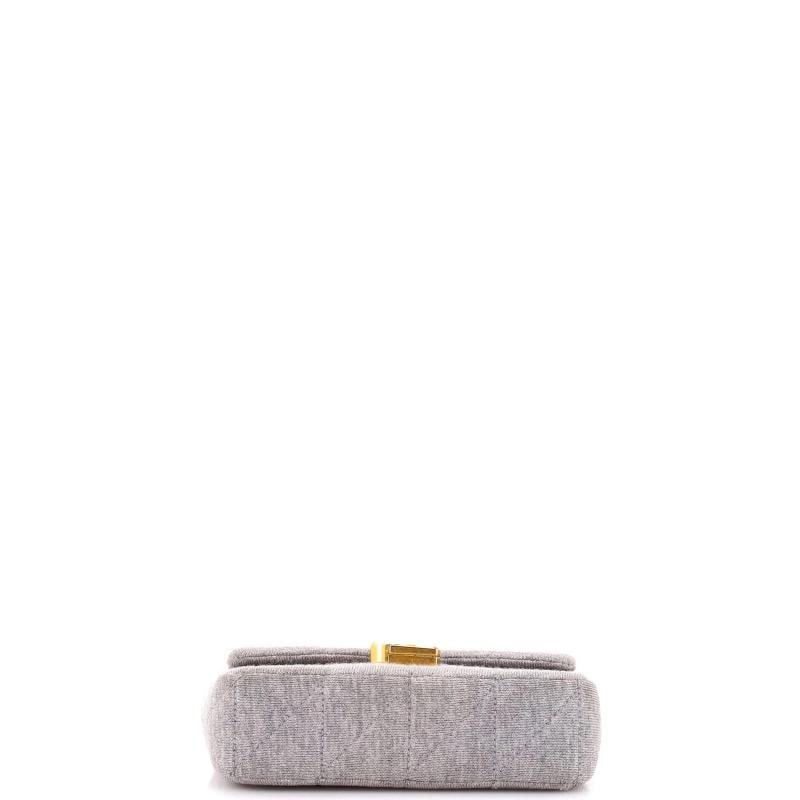 Saint Laurent Jamie Flap Bag Quilted Jersey Small - 4