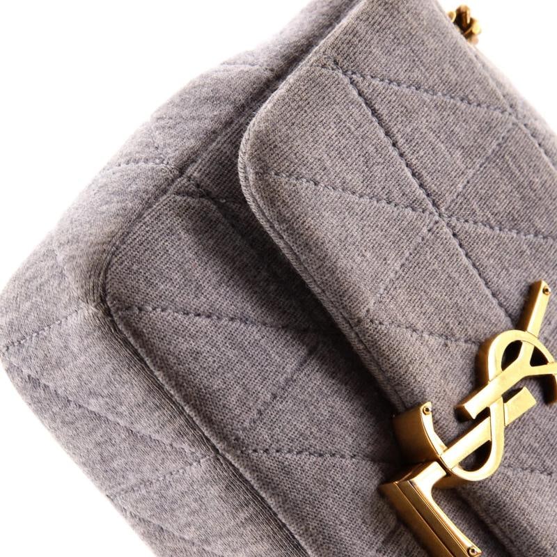 Saint Laurent Jamie Flap Bag Quilted Jersey Small - 6