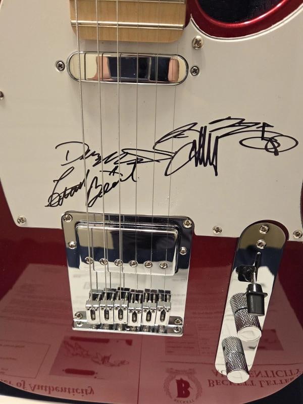 ZZ TOP: Dusty Hill, Billy Gibbons & Frank Beard Signed Guitar (Beckett LOA + JSA LOA) - 4