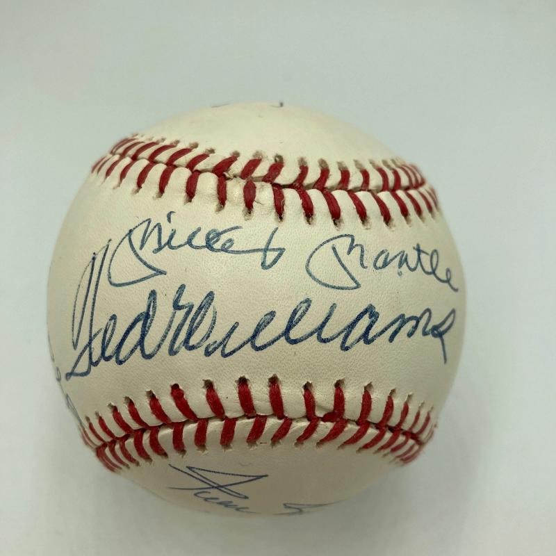 500 Home Run Signed Baseball Mickey Mantle Ted Williams Willie Mays 11 Sigs (JSA LOA) (1 of 10)