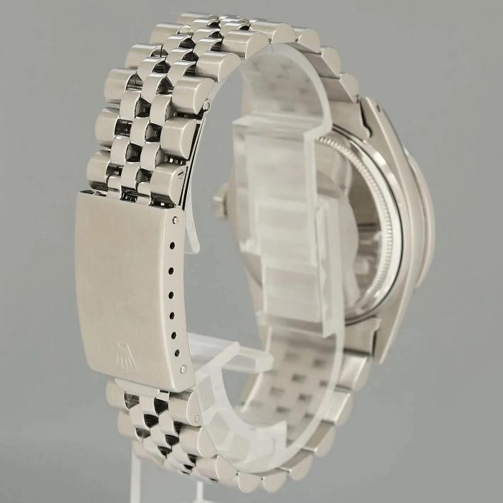 Rolex DateJust 1601 Glacier Blue Diamond White Gold Jubilee Band 36mm Watch Box - 6