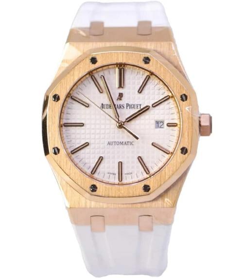 Audemars Piguet Royal Oak 15400OR Rose Gold Sliver-toned Dial Manual Unisex 41mm (1 of 1)