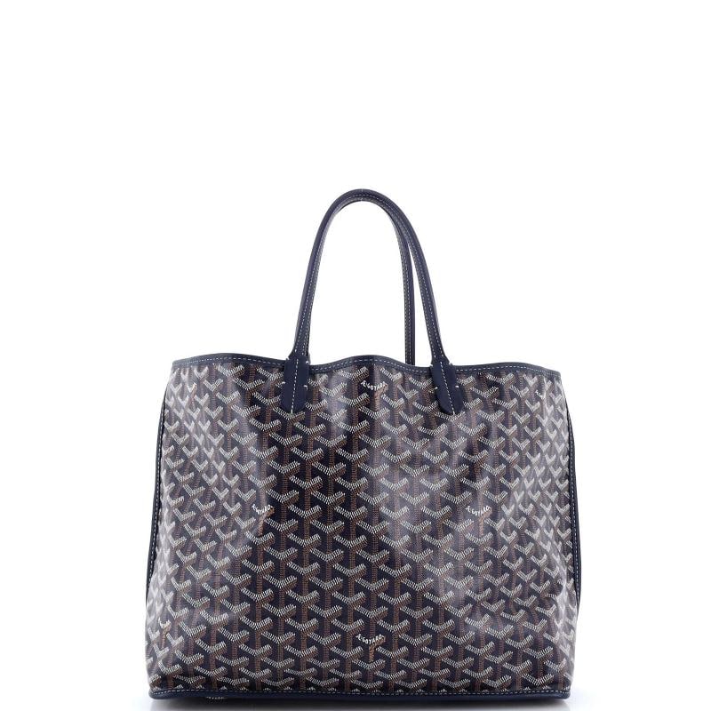 Goyard Anjou Reversible Tote Coated Canvas PM: Condition: Pre-owned - Good,Brand: Goyard,Exterior Material: Canvas Coated,Style: Totes,Exterior Color: Blue,Department: Women,Size: Pm,Accessories: Pochette, Dust Bag