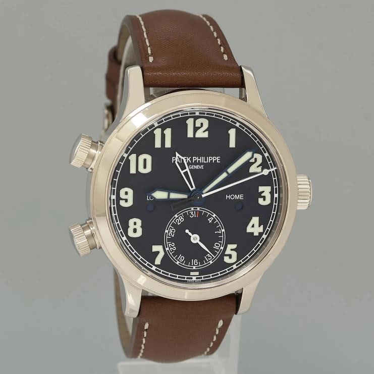 MINT 2021 PAPERS Patek Philippe 7234g Blue Leather White Gold Travel Time 37.5mm - 3