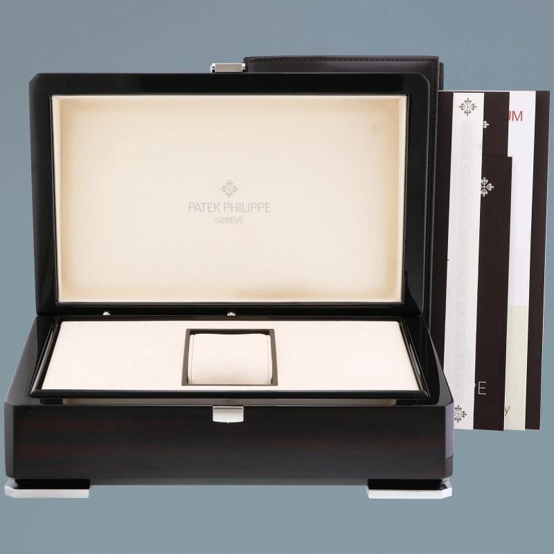 MINT 2021 PAPERS Patek Philippe 7234g Blue Leather White Gold Travel Time 37.5mm - 7