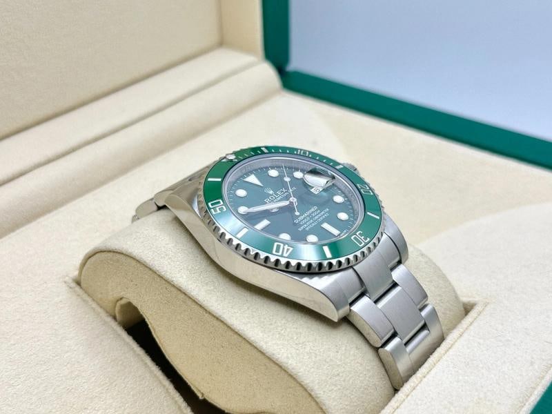 2018 Rolex Submariner Hulk 116610LV Green Ceramic Stainless Steel Box Paper - 5