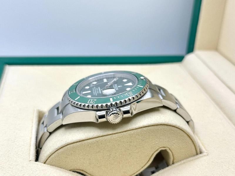 2018 Rolex Submariner Hulk 116610LV Green Ceramic Stainless Steel Box Paper - 6