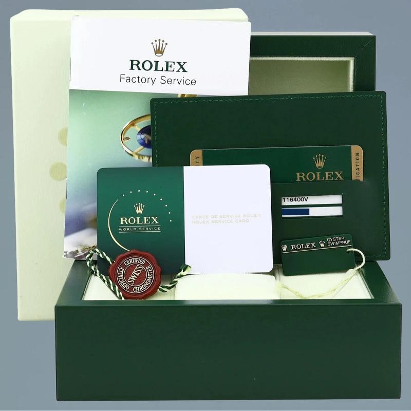 2026 MINT RSC PAPERS Rolex Milgauss Green Anniversary Orange Black 116400GV - 7