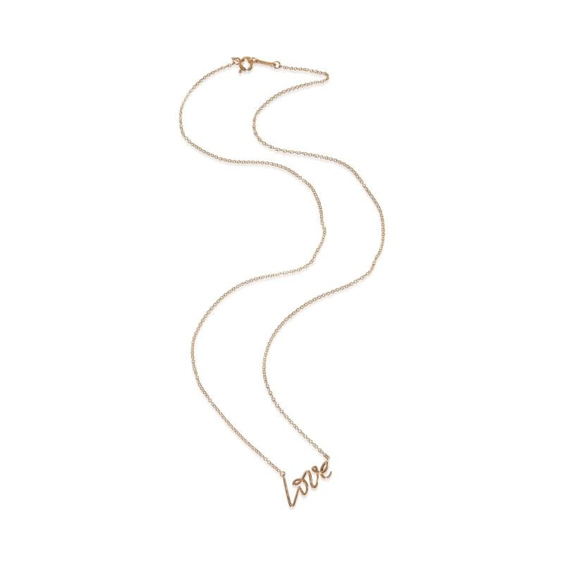 Tiffany & Co. Rose Gold Paloma Picasso Graffiti Love Pendant - 2