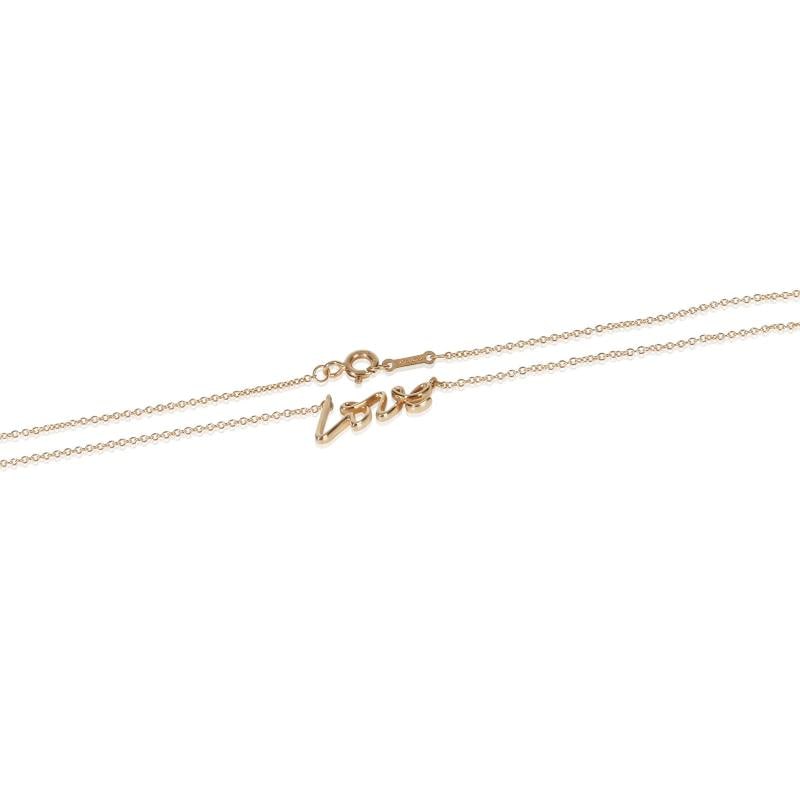 Tiffany & Co. Rose Gold Paloma Picasso Graffiti Love Pendant - 3