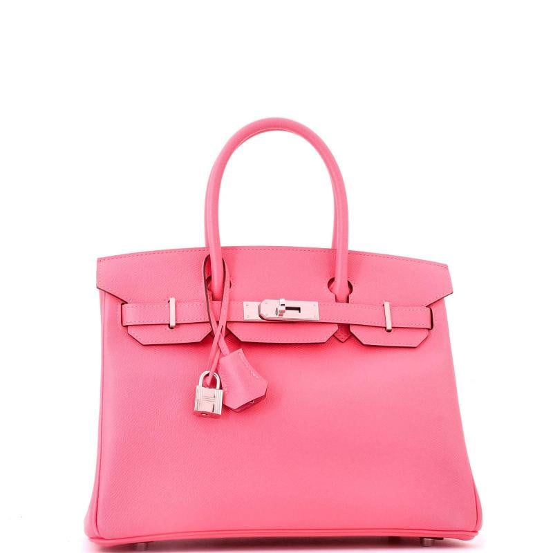 Hermes Birkin Handbag Pink Epsom with Palladium Hardware 30 - 2