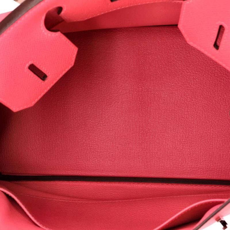 Hermes Birkin Handbag Pink Epsom with Palladium Hardware 30 - 5