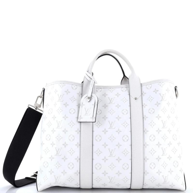 Louis Vuitton Weekend Tote NM Monogram Taigarama: Accessories: Luggage Tag, Dust Bag, With Strap Measurements: Handle Drop 4.5", Height 13", Width 17", Depth 6", Strap Drop 22". Condition: Pre-owned - Good,Brand: Louis Vuitton,Exterior Material: