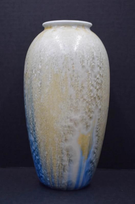 Rare Royal Copenhagen C.F. Ludvigsen Crystalline Glazed Porcelain Vase - 2