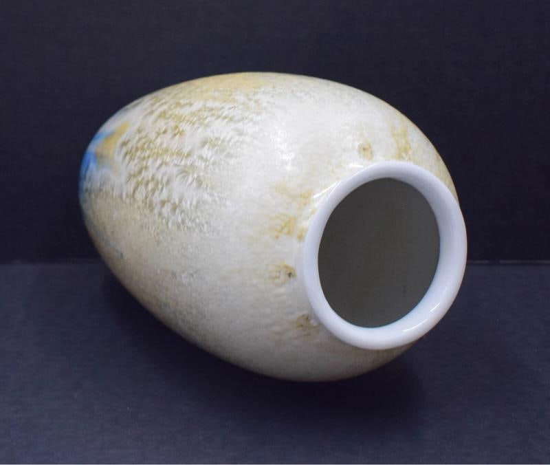 Rare Royal Copenhagen C.F. Ludvigsen Crystalline Glazed Porcelain Vase - 6