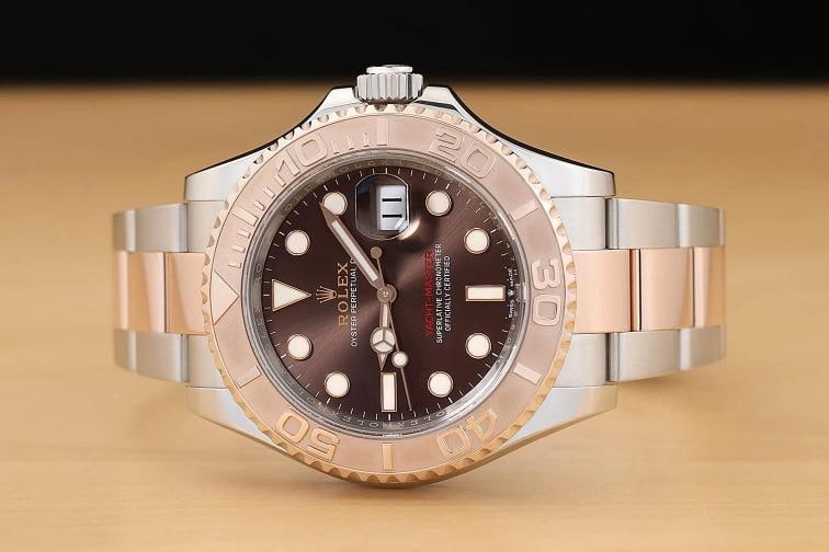 ROLEX YACHT-MASTER 126621 40MM CHOCOLATE 18K ROSE GOLD STEEL OYSTER WATCH - 3