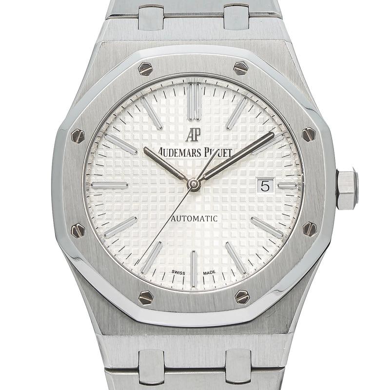 Audemars Piguet Royal Oak 15400ST Stainless Steel White Dial Auto Men Watch 41mm (1 of 5)