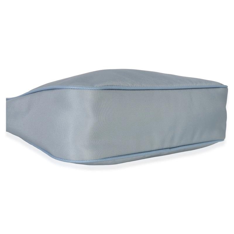 Prada Blue Nylon Saffiano Leather Re-Edition 2005 - 8