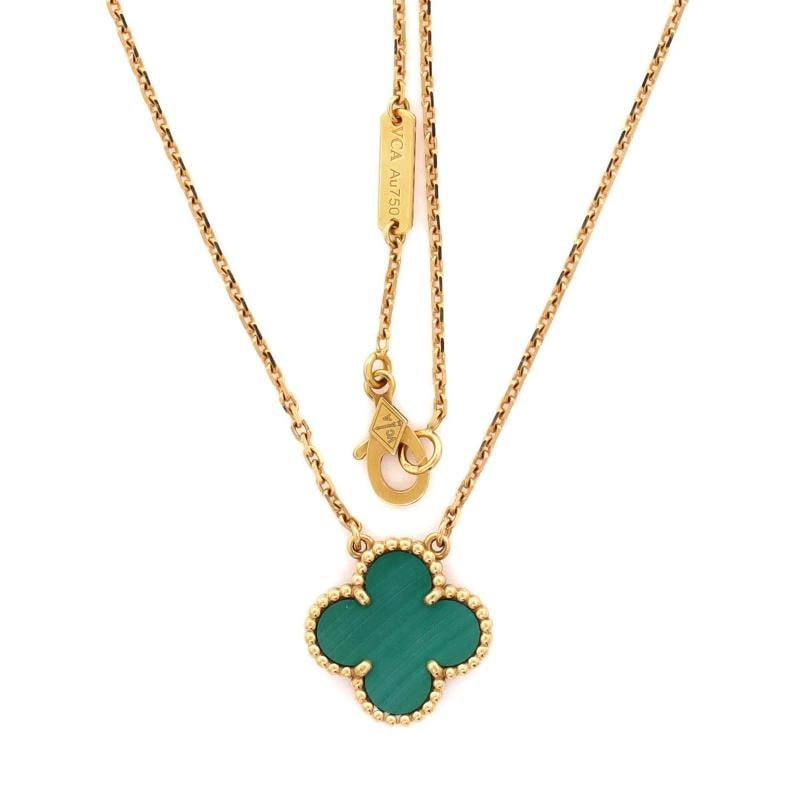 Van Cleef & Arpels Vintage Alhambra Pendant Necklace 18K Yellow Gold - 2