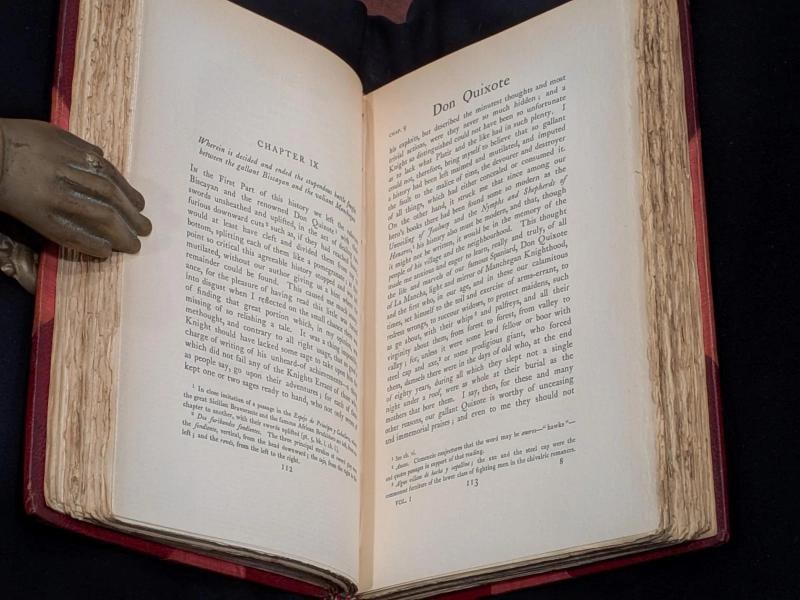 Miguel De Cervantes Saavedra / 1895 Don Quixote of La Mancha Fine Leather - 10