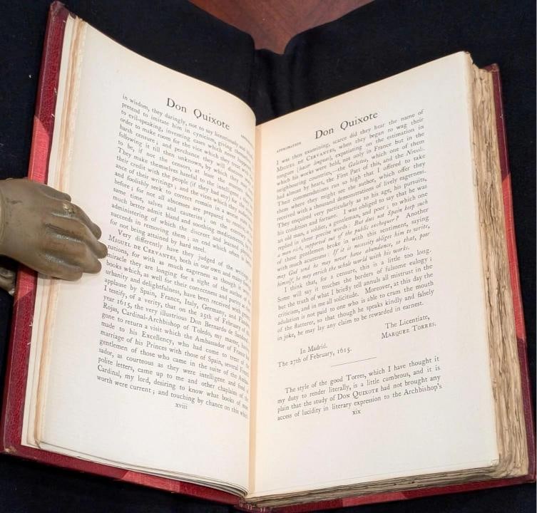 Miguel De Cervantes Saavedra / 1895 Don Quixote of La Mancha Fine Leather - 12