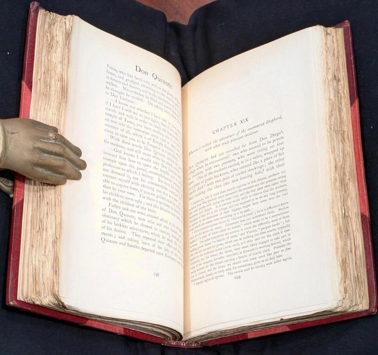 Miguel De Cervantes Saavedra / 1895 Don Quixote of La Mancha Fine Leather - 15