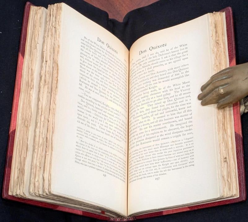 Miguel De Cervantes Saavedra / 1895 Don Quixote of La Mancha Fine Leather - 16