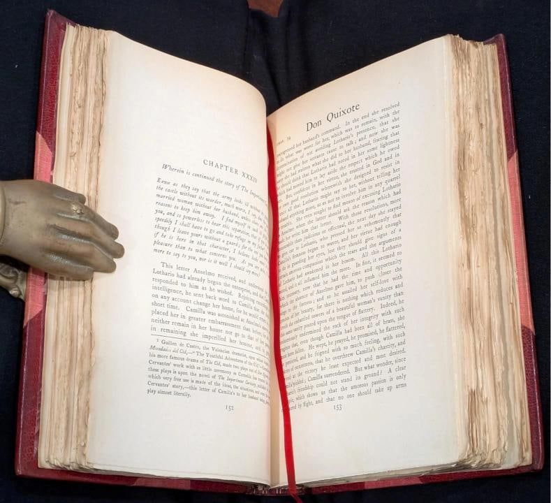Miguel De Cervantes Saavedra / 1895 Don Quixote of La Mancha Fine Leather - 18