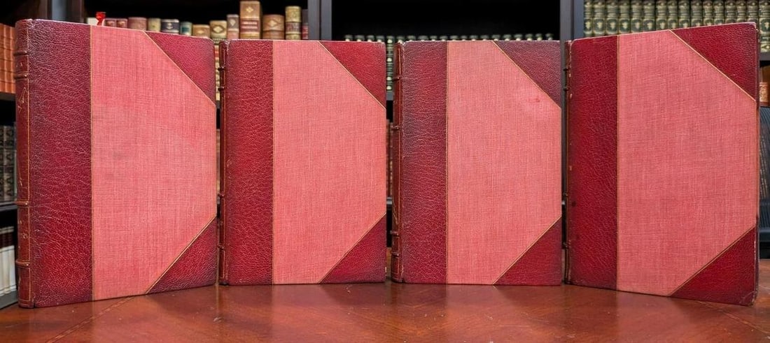 Miguel De Cervantes Saavedra / 1895 Don Quixote of La Mancha Fine Leather - 3