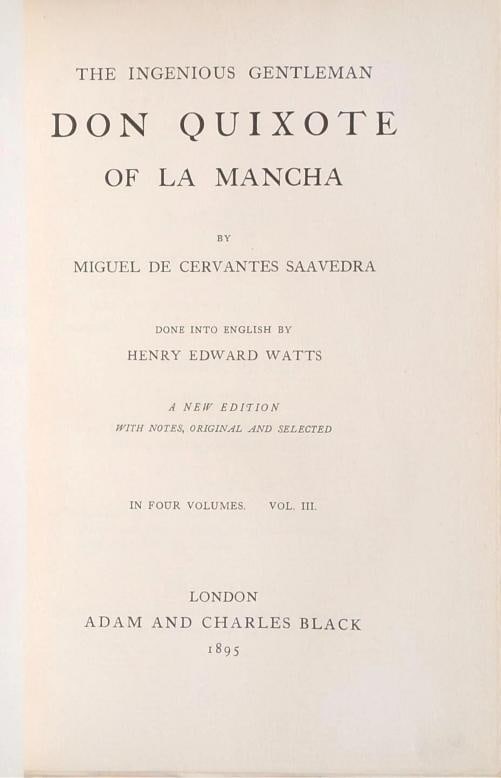 Miguel De Cervantes Saavedra / 1895 Don Quixote of La Mancha Fine Leather - 7