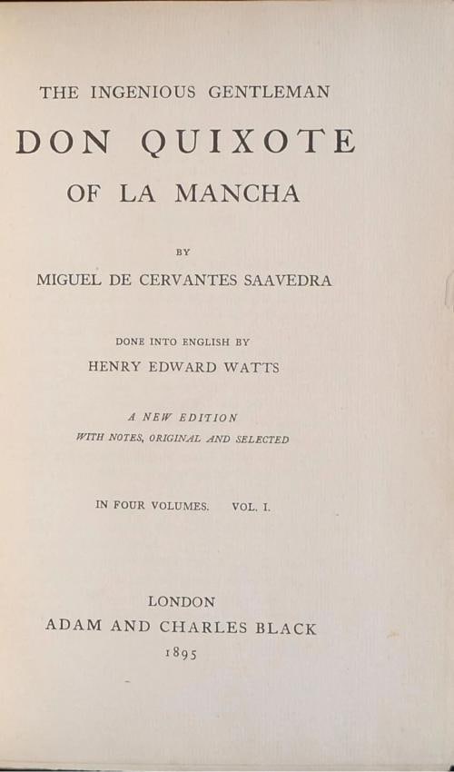 Miguel De Cervantes Saavedra / 1895 Don Quixote of La Mancha Fine Leather - 8