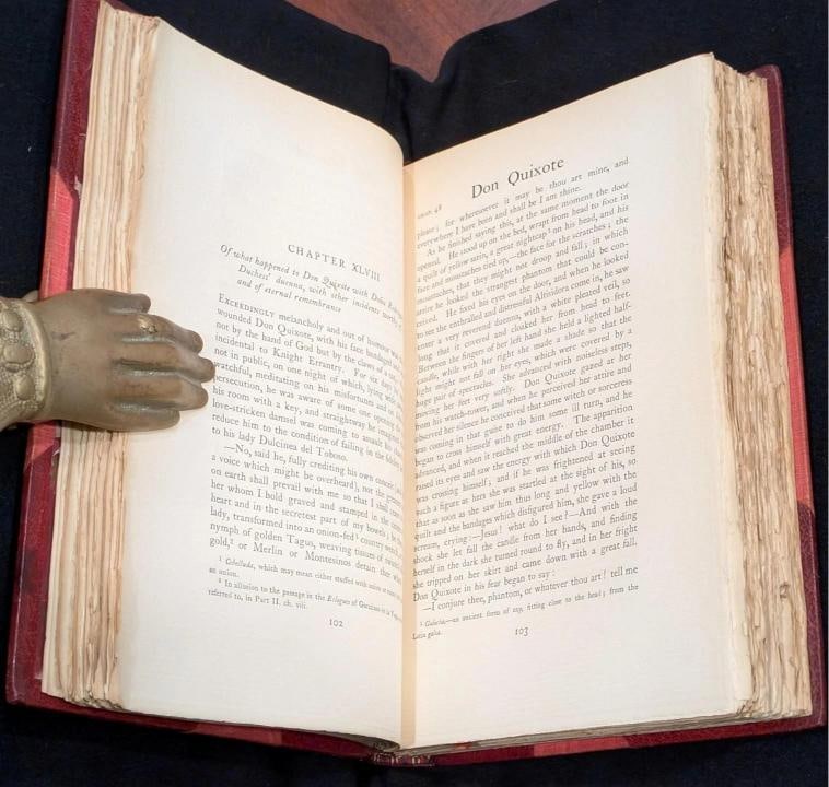 Miguel De Cervantes Saavedra / 1895 Don Quixote of La Mancha Fine Leather - 9