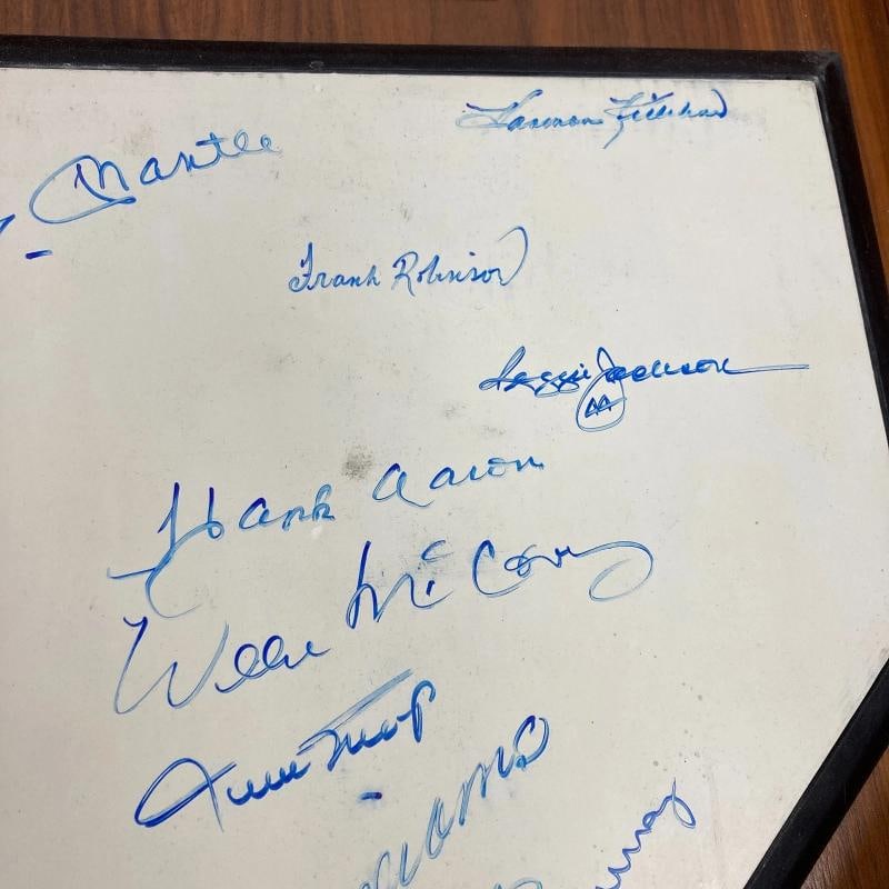 500 Home Run Signed Home Plate 12 Sigs Mickey Mantle Ted Williams JSA COA - 6