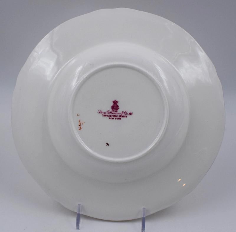 Set Of 12 Minton Gold/Burgundy Rim Soup Bowls - Circa 1920 Mint - 7