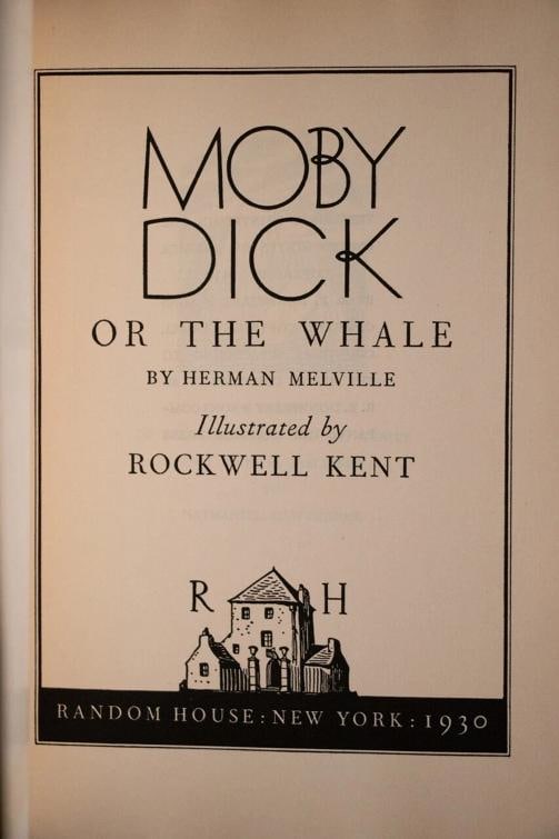 Herman Melville / Moby Dick or The Whale 1st Edition 1930 - 9