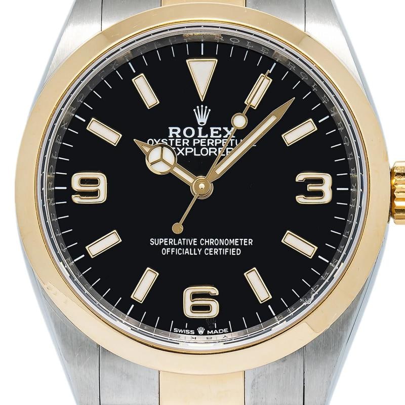 Rolex Explorer 124273 2022 Card 18K YG Two Tone Black Dial Auto Men's Watch 36mm - 2