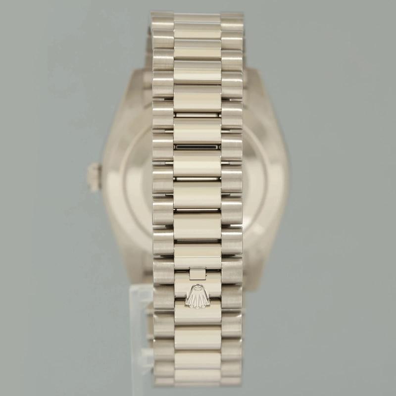 2023 NEW PAPERS Rolex Day Date 40 White Gold President Grey Stick 228239 Watch - 5