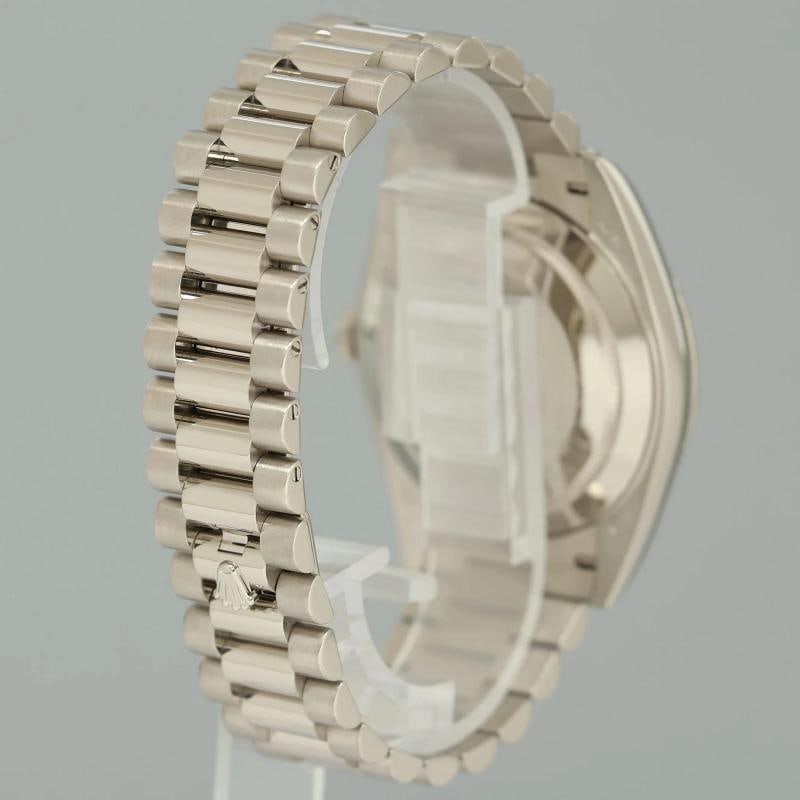 2023 NEW PAPERS Rolex Day Date 40 White Gold President Grey Stick 228239 Watch - 6