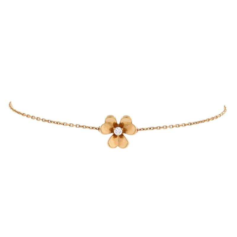 Van Cleef & Arpels Frivole Bracelet 18K Yellow Gold with Diamond Mini: Condition: Pre-owned - Good,Brand: Van Cleef & Arpels,Main Stone: Diamond,Metal: 18K Yellow Gold,Metal Purity: 18K,Style: Bracelet,Type: Bracelet,Color: Yellow Gold,Material: 18K Yellow Gold, Diamond