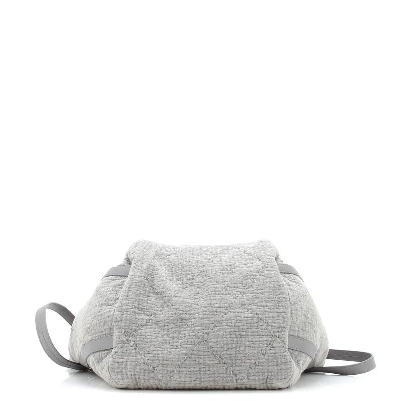 Chanel Double Face Deauville Tote Fringe Quilted Canvas Small - 4