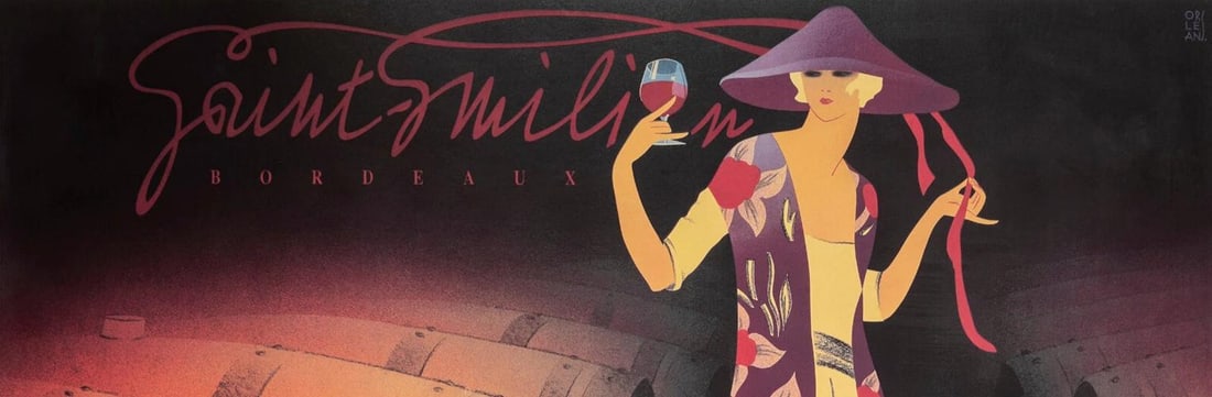 Original Vintage Poster - Sommer - Saint Emilion - Chateau Lapeyre - Wine - 1995 - 2