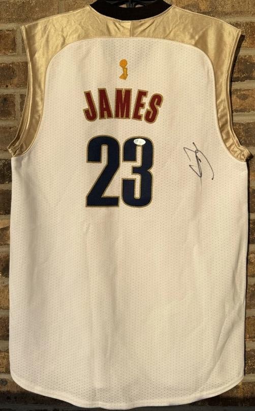 LeBron James Autographed Signed Cavaliers NBA Finals Jersey Auto PSA/DNA LOA (1 of 8)