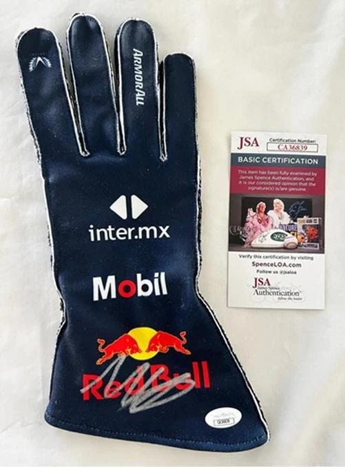 Max Verstappen Signed Racing Glove Red Bull Formula 1 F1 JSA 3 COA: Condition: New: A brand-new, unused, unopened, undamaged item (including handmade items).,Country of Origin: United States,Modified Item: No,Original/Reproduction: Original
