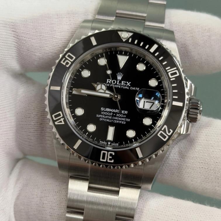 2024 Rolex Submariner 126610LN 41mm Black Ceramic Stainless Steel Box Paper - 2