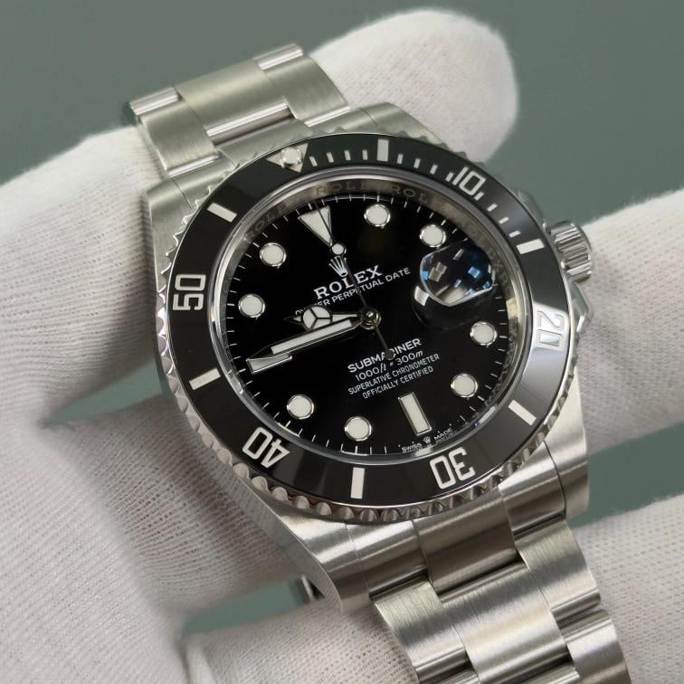 2024 Rolex Submariner 126610LN 41mm Black Ceramic Stainless Steel Box Paper - 8