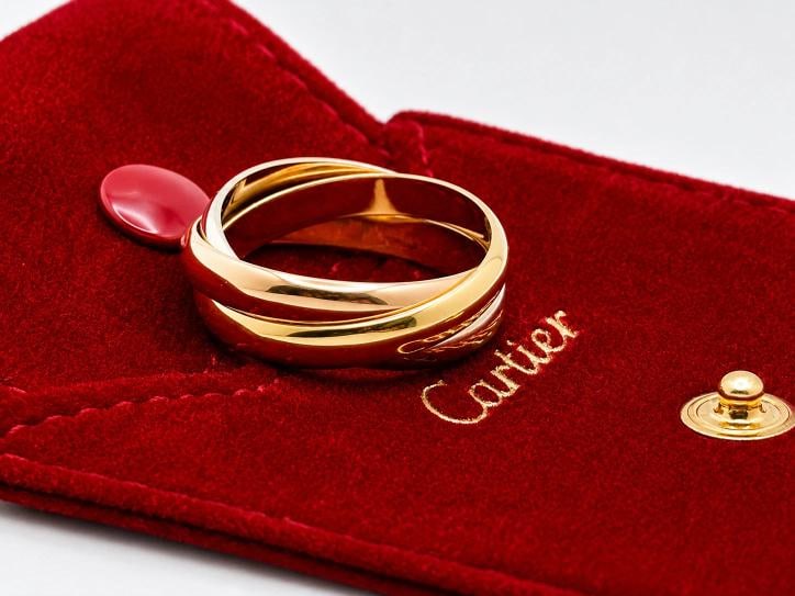 Cartier Trinity Classic Ring Classic Model Tri Color 18k Gold Receipt Pouch (1 of 10)