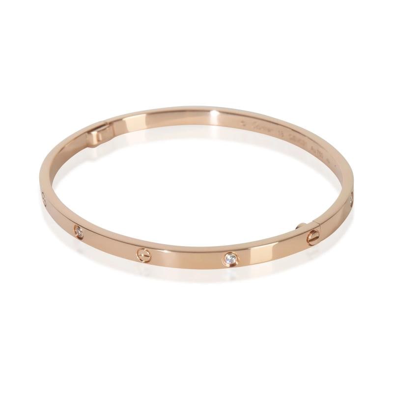 Cartier Rose Gold Diamond Small Model Love Bracelet - 2