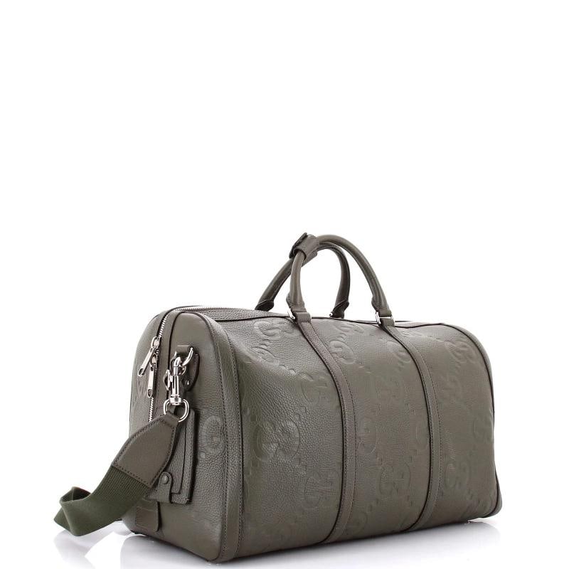 Gucci Duffle Bag Jumbo GG Embossed Leather Small - 2