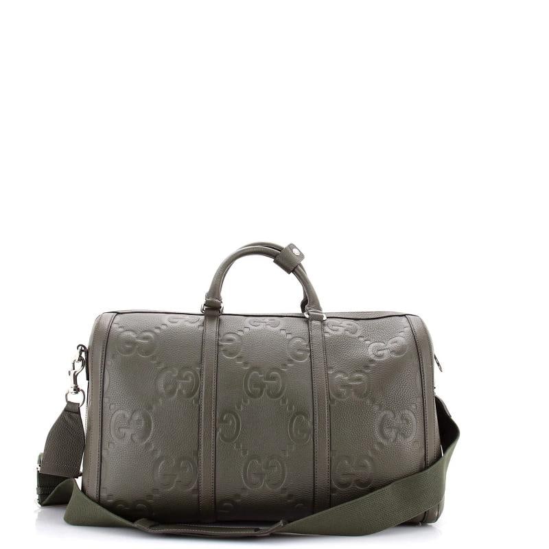 Gucci Duffle Bag Jumbo GG Embossed Leather Small - 3